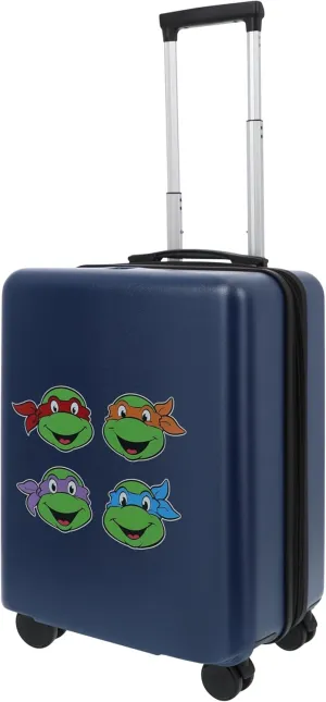 FUL Teenage Mutant Ninja Turtles 22.5 Inch Carry On Luggage, Suitcase with Spinner Wheels, Blue