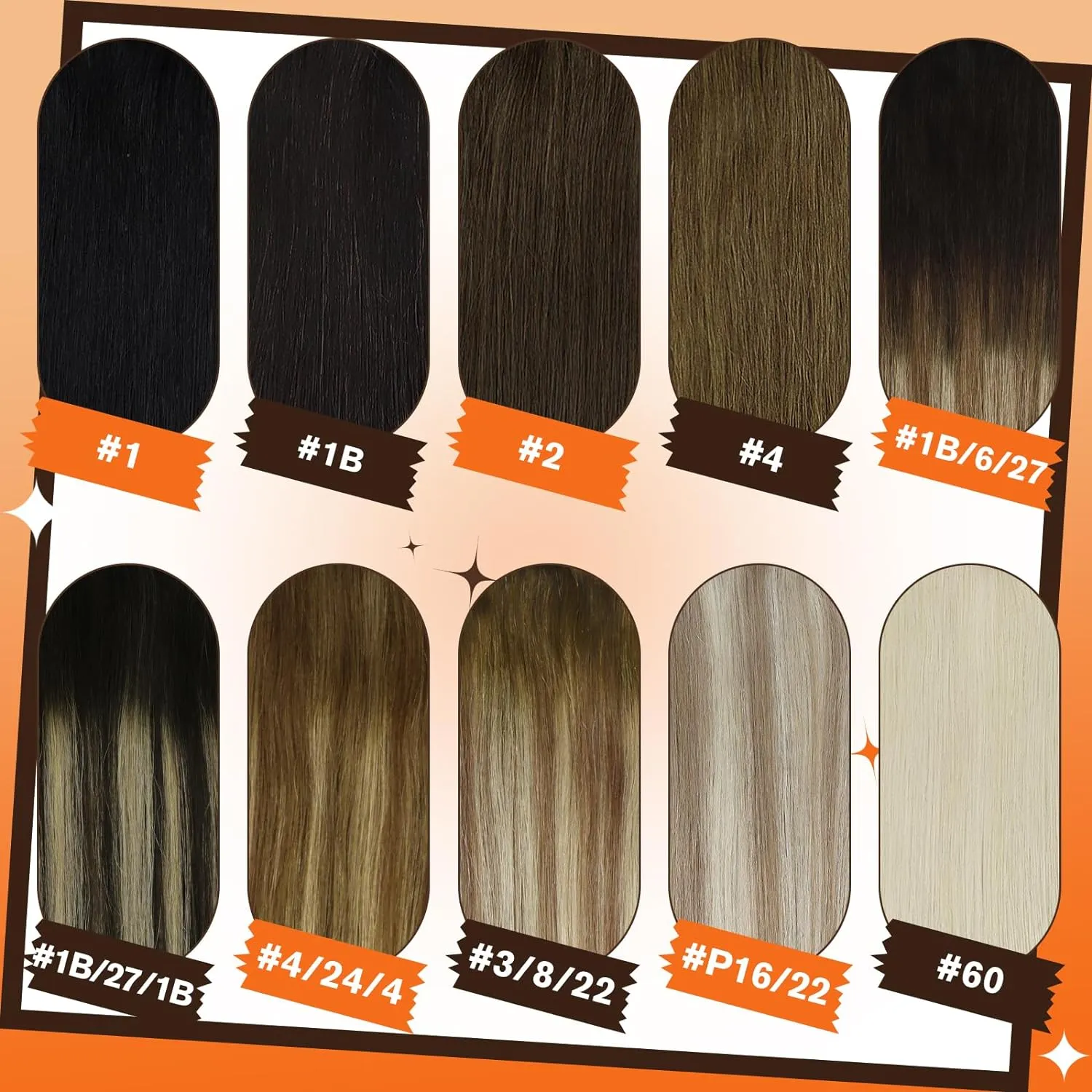 Full Shine Clip in Hair Extensions Human Hair Clip in Brown Hair Extensions Medium Brown for Short Invisible Hair Clip in Extensions for Women Silky Straight 10 Inch 60 grams 3Pcs
