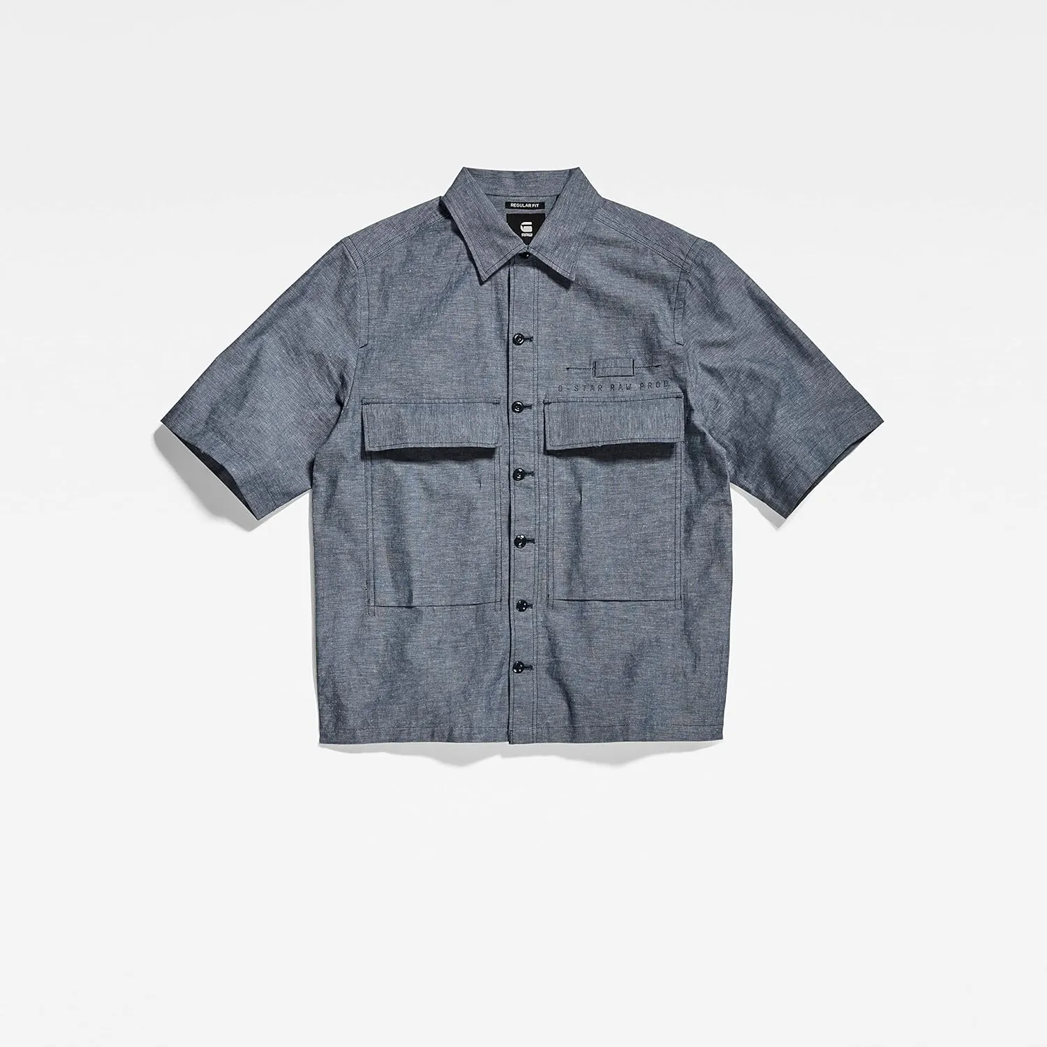 G-STAR RAW Men's Pocketony Short Sleeve Button Down Shirt
