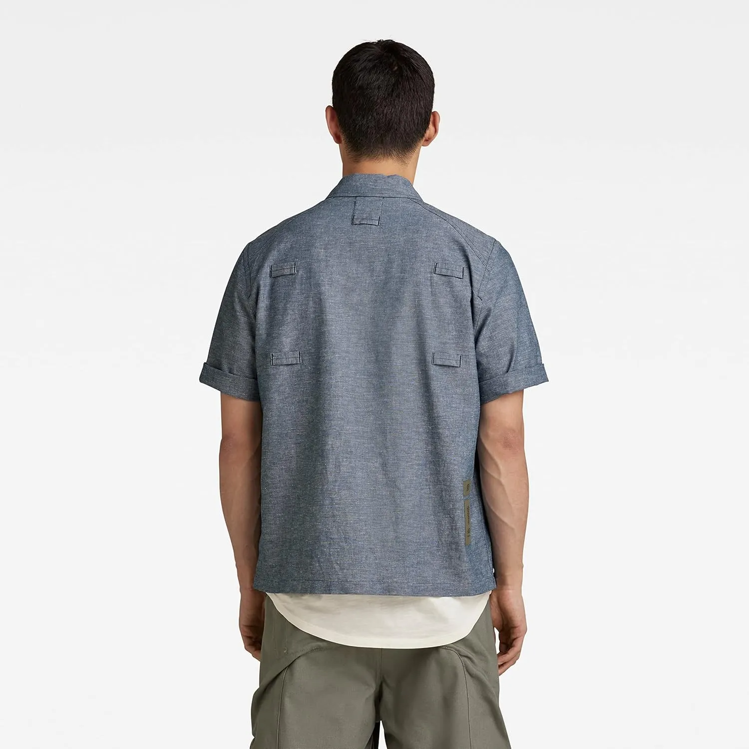G-STAR RAW Men's Pocketony Short Sleeve Button Down Shirt