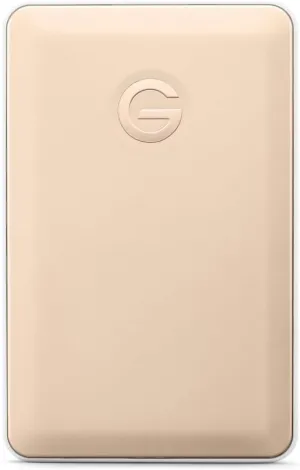 G-Technology G-DRIVE Mobile USB-C Portable Drive, 1TB, Gold