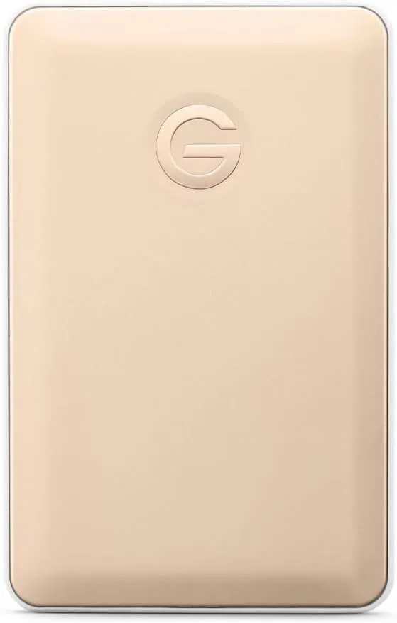 G-Technology G-DRIVE Mobile USB-C Portable Drive, 1TB, Gold