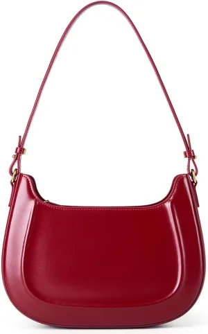 Genuine Leather Purses Handbags for Women Top Handle Satchel Ladies Shoulder Crossbody Bag with Adjustable Strap, One Color, One Size