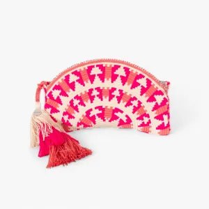Geometric half-moon crossbody | Peony