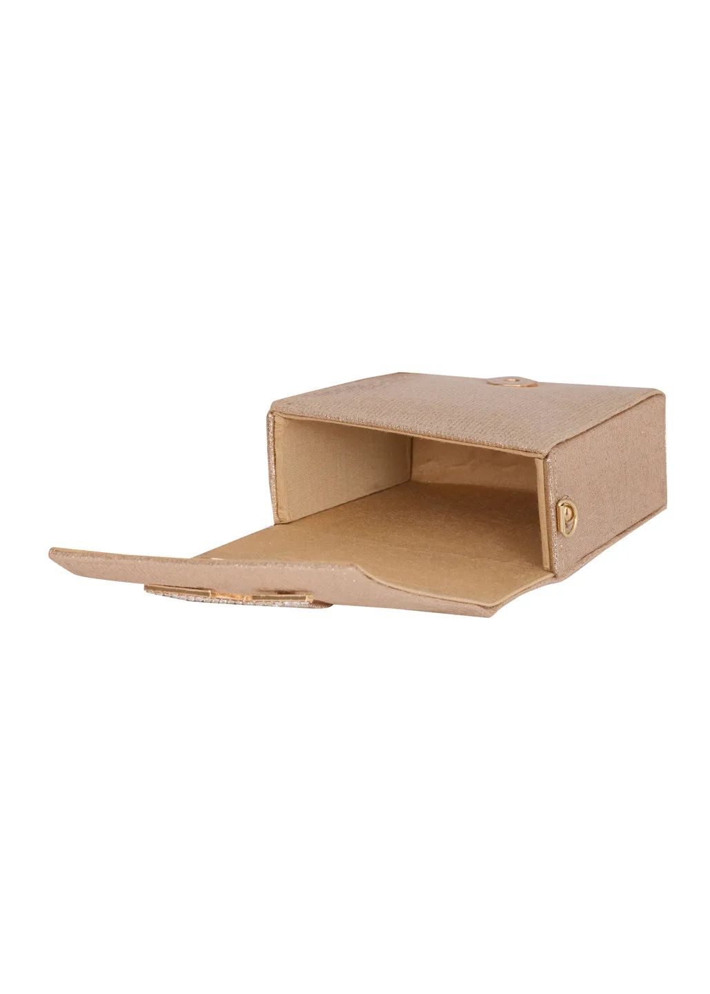 Golden M Alphabhet Intial Embellised Flap Bag
