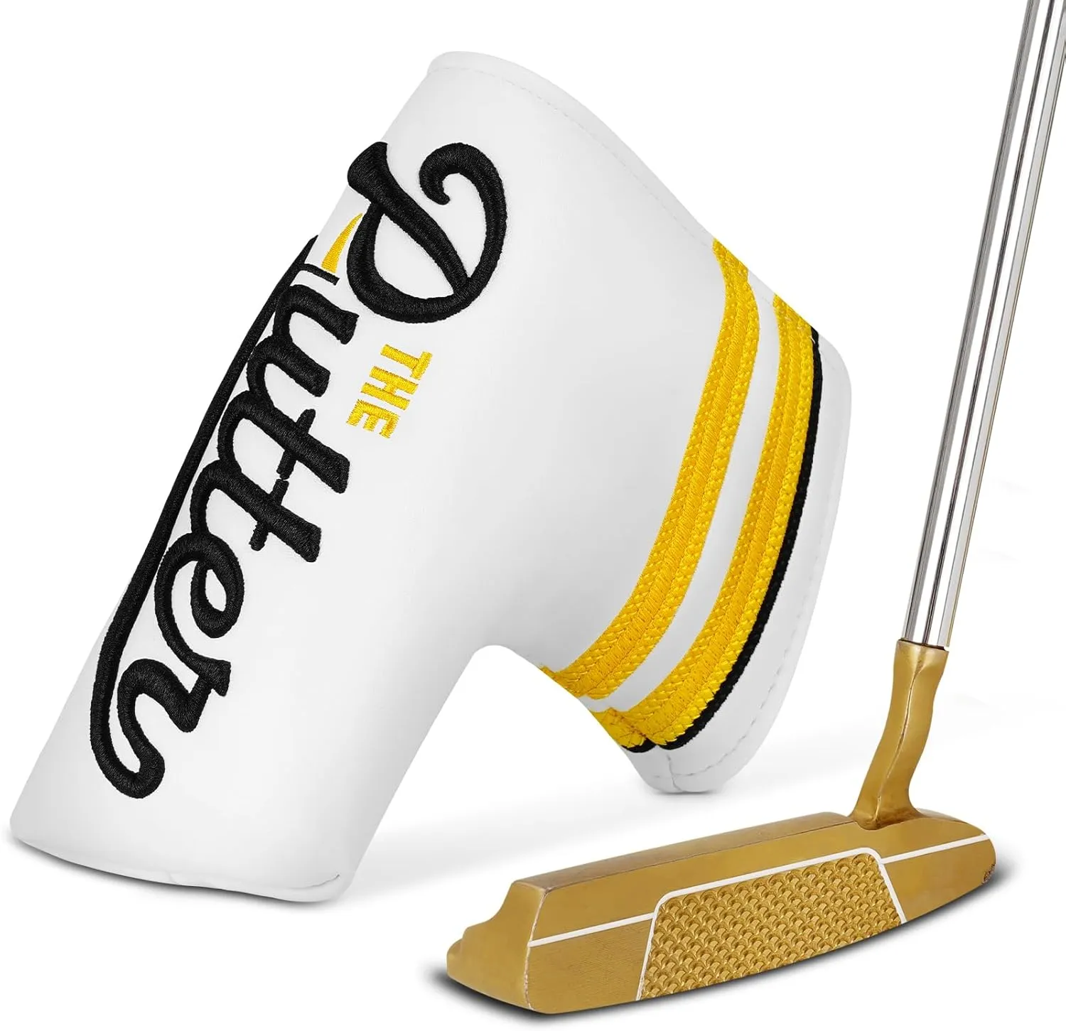 Golf Putter Headcover Magnetic Closure Blade Putter Cover Mallet Putter Cover Multiple Styles Fine Embroidery