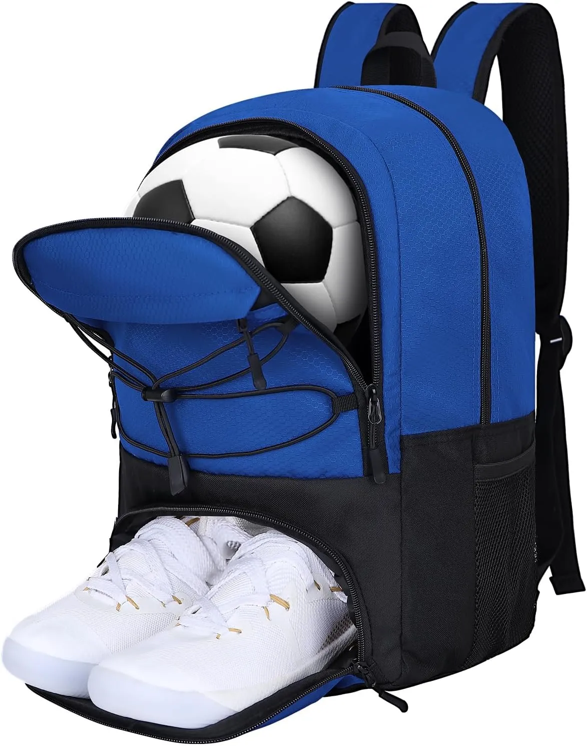 Goloni Soccer Backpack,Soccer Bag with Ball Holder & Shoe Compartment,Large Sports Bag for Basketball, Volleyball,Football
