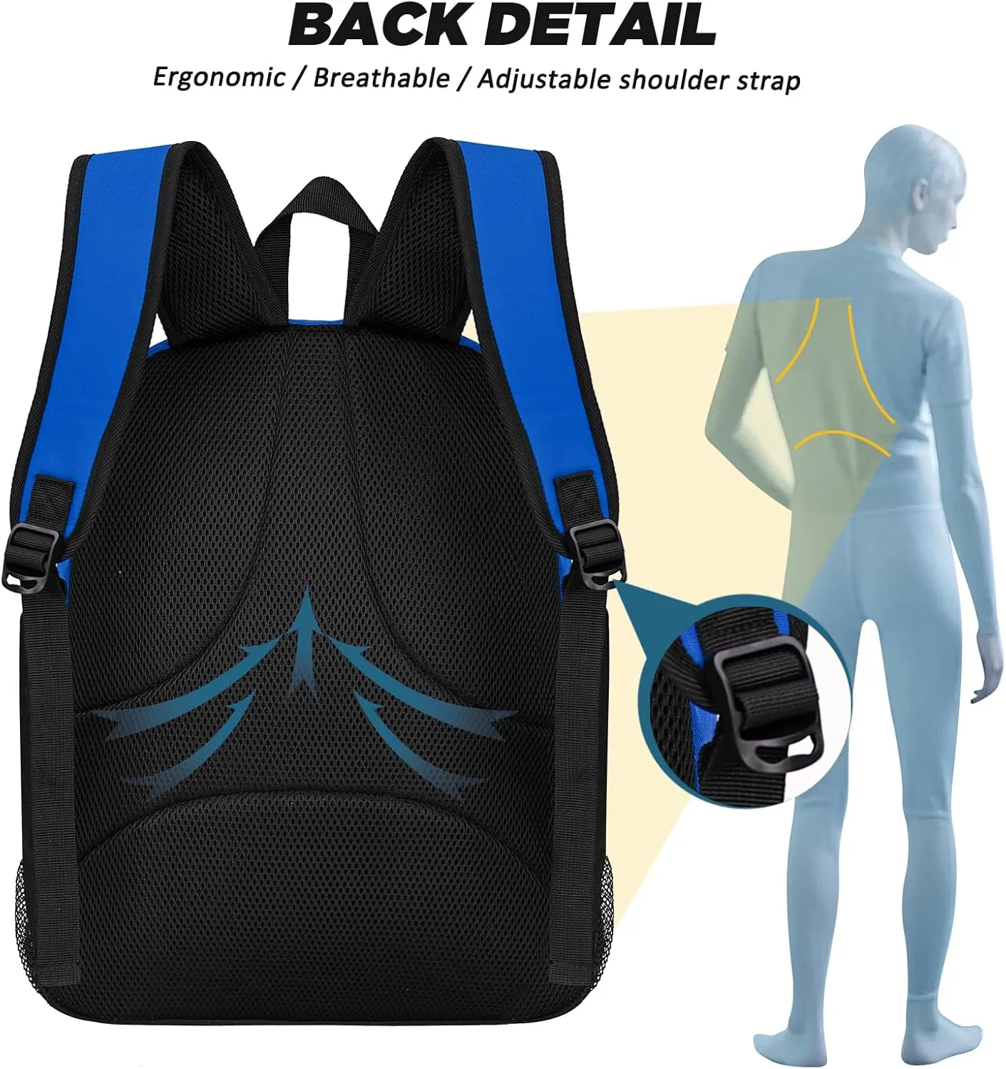 Goloni Soccer Bag, Basketball Bag with Ball Compartment & Shoe Compartment,Large Soccer Backpack for Basketball,Gym，Football
