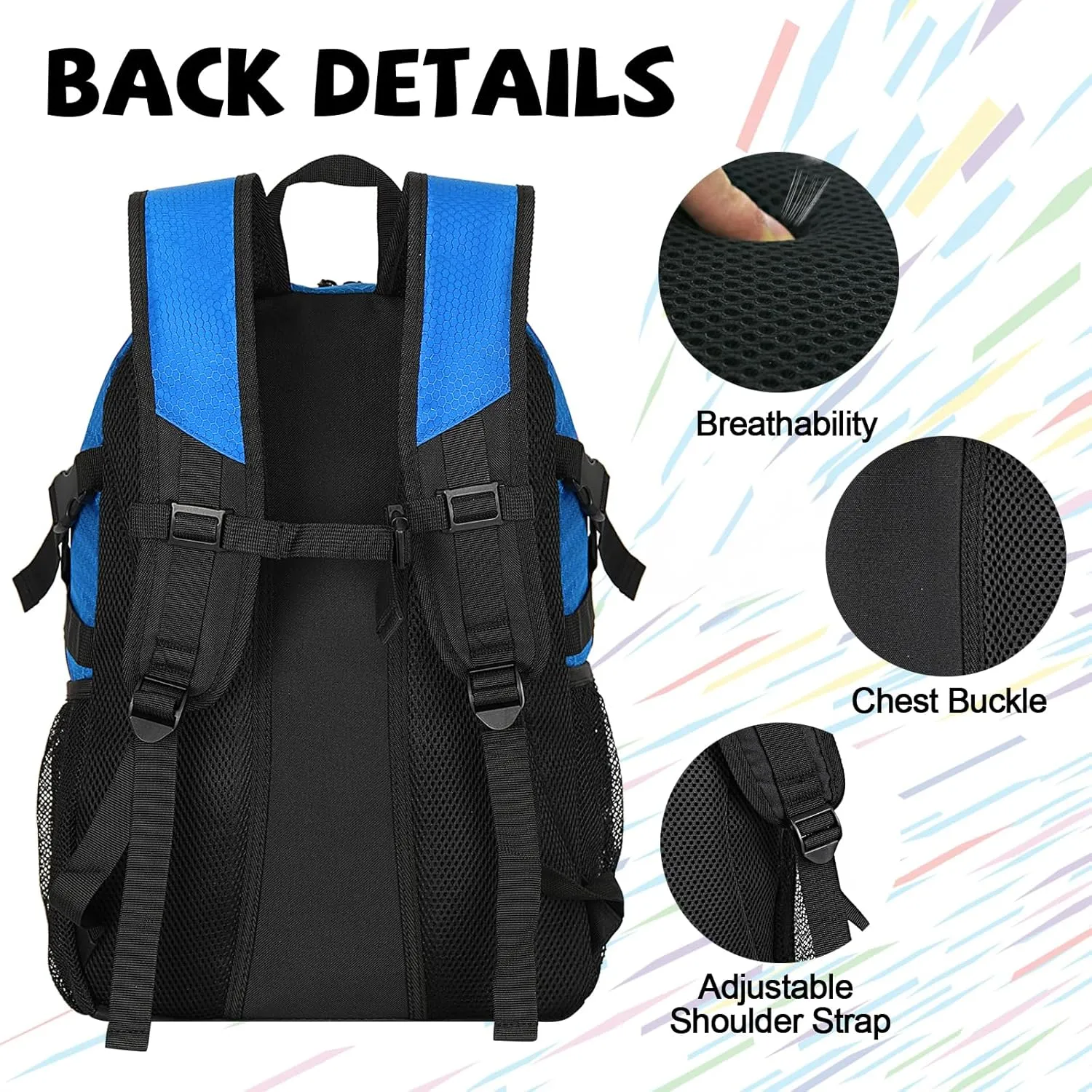 Goloni Soccer Bag,Large Sports Bag with with Separate Ball & Shoe Compartments,Youth Soccer Backpack for Basketball