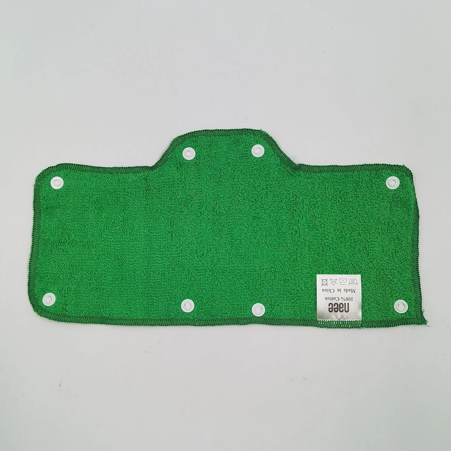 Green Sweatband for Hardhat Washable Velvet Terry Cotton Hard Hat Liner NAEE snap on (6pcs)