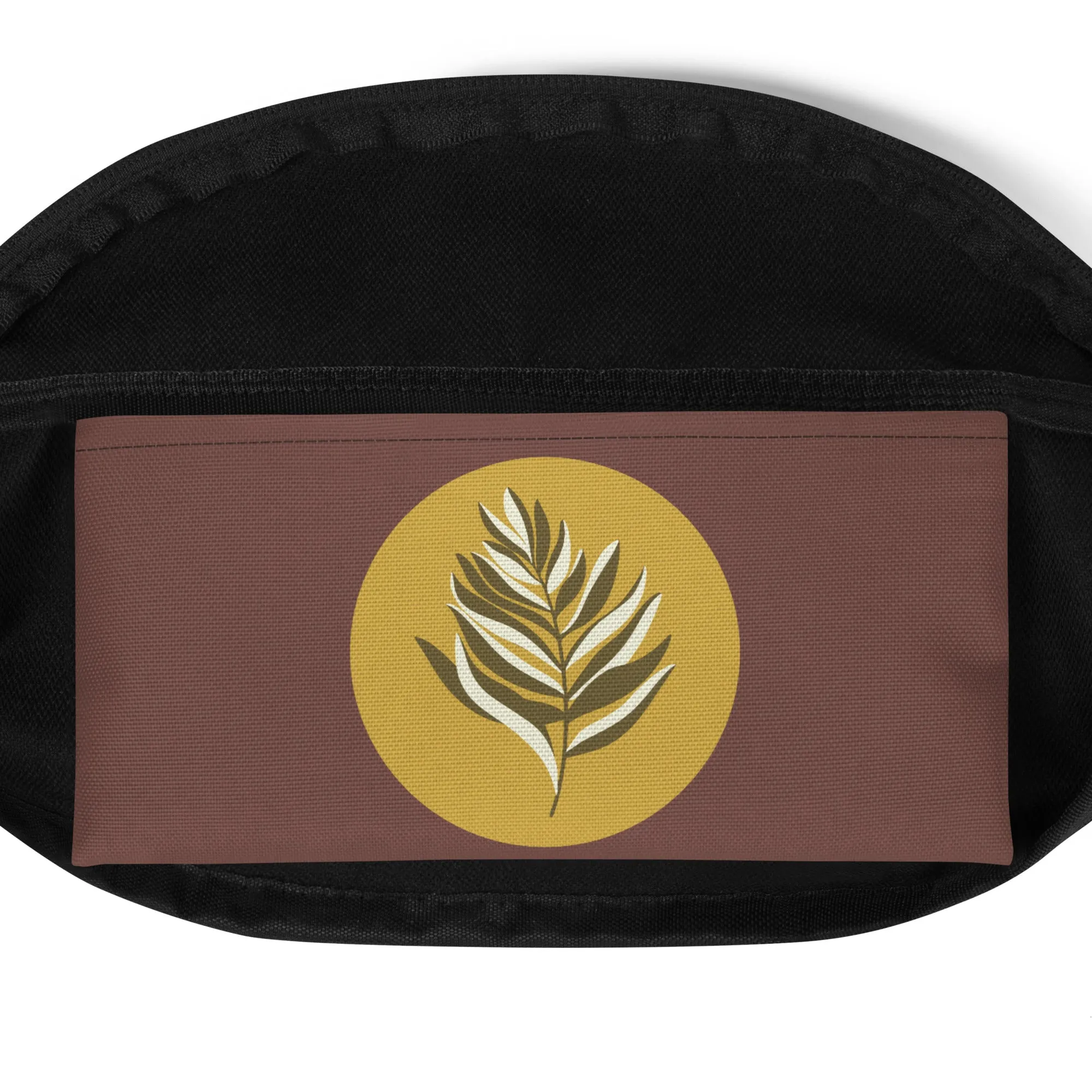 Groovy Vibes Fans & Ferns Fanny Pack: 1970s Retro Fashion