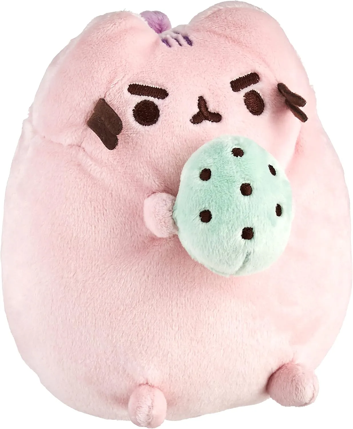GUND Pusheenosaurus Standing with Egg, Cotton Candy, 6 in