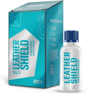 GYEON Leather Shield EVO 50 ml - Ceramic Coating for Leather | All Types of Natural Leather, Tesla Vegan Leather | No Change in Finish of Upholstery |Repels Dirt and Liquid | Car Interior UV Protecto