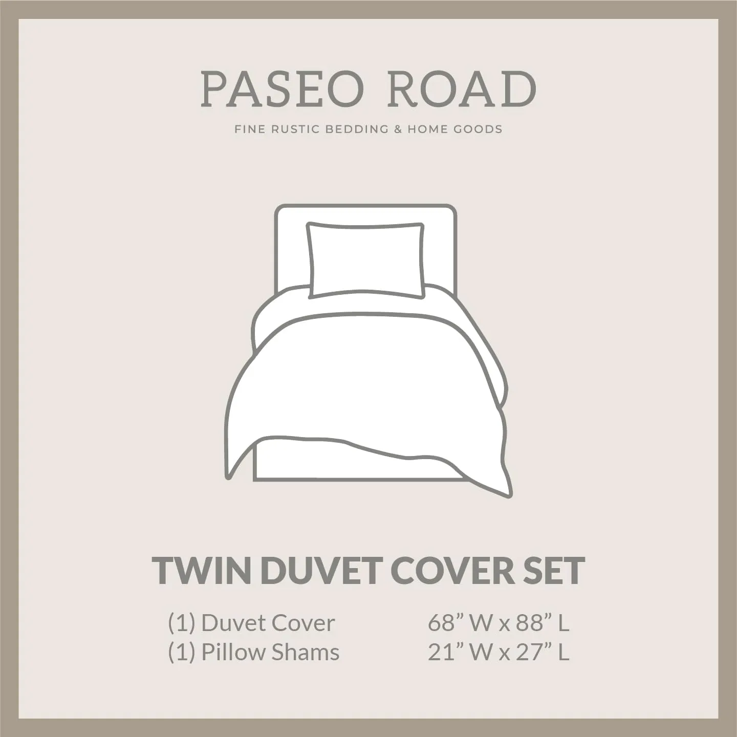 H HIEND ACCENTS Tasha Polizzi for Paseo Road Lee Western 2 Piece Duvet Cover Set, Twin Size, Washed Denim Bronc Rider Floral Horseshoe Print Western Bedding with Pillow Sham