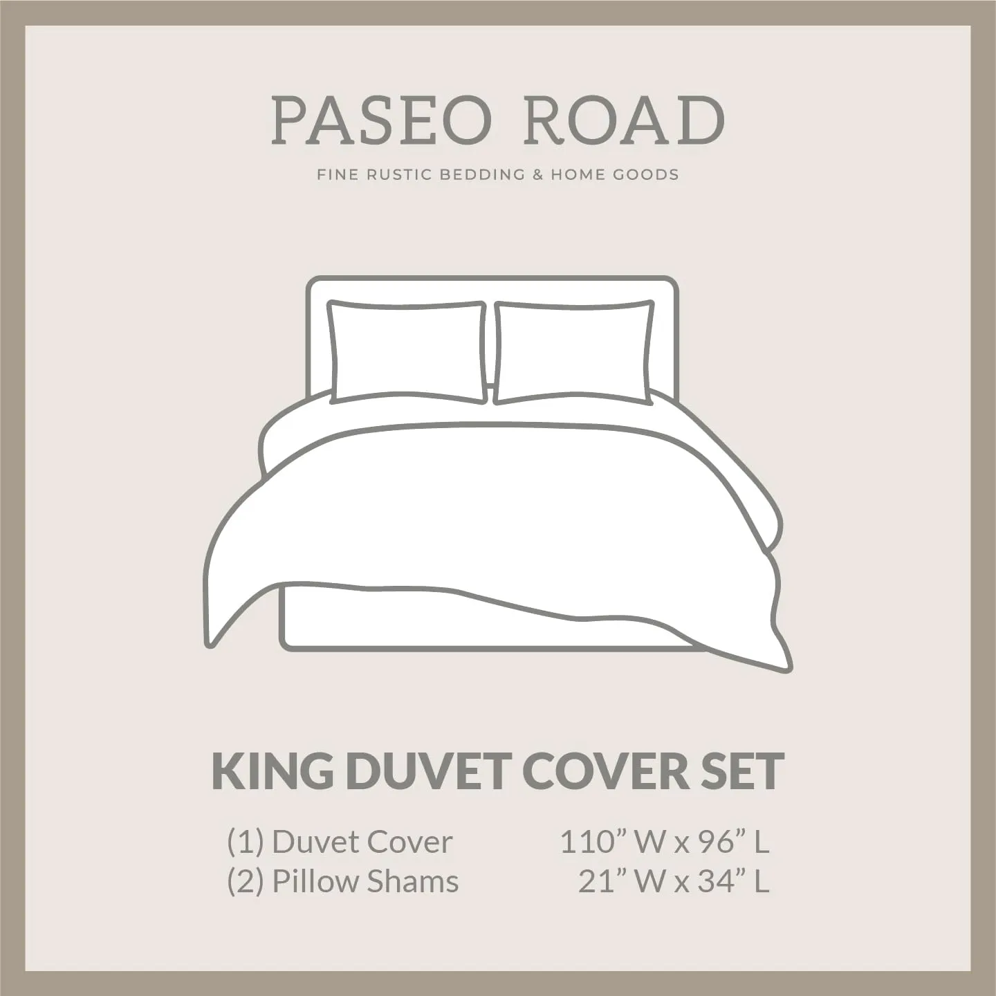 H HIEND ACCENTS Tasha Polizzi for Paseo Road Lee Western 3 Piece Duvet Cover Set, King Size, Washed Denim Bronc Rider Floral Horseshoe Print Western Bedding with Pillow Shams