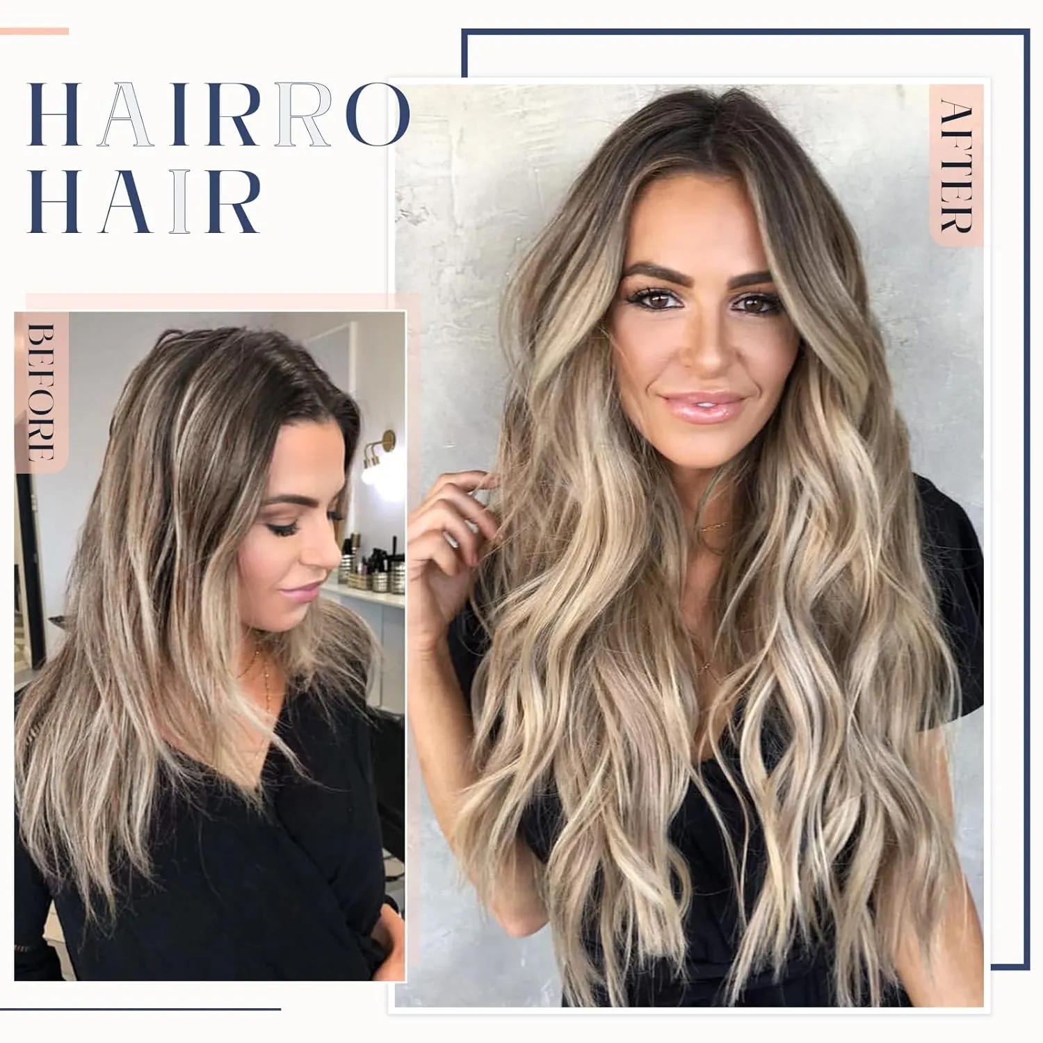 Hairro Remy Pre Bonded Fusion Utip Hair Extensions 100% Human Hair Glue Stick U-tip Invisible Tipped Hair Piece Nail Tipped 100 Strands Keratin Stick Silky U Tip Hair 100 Strands 18" 50g #1B Black