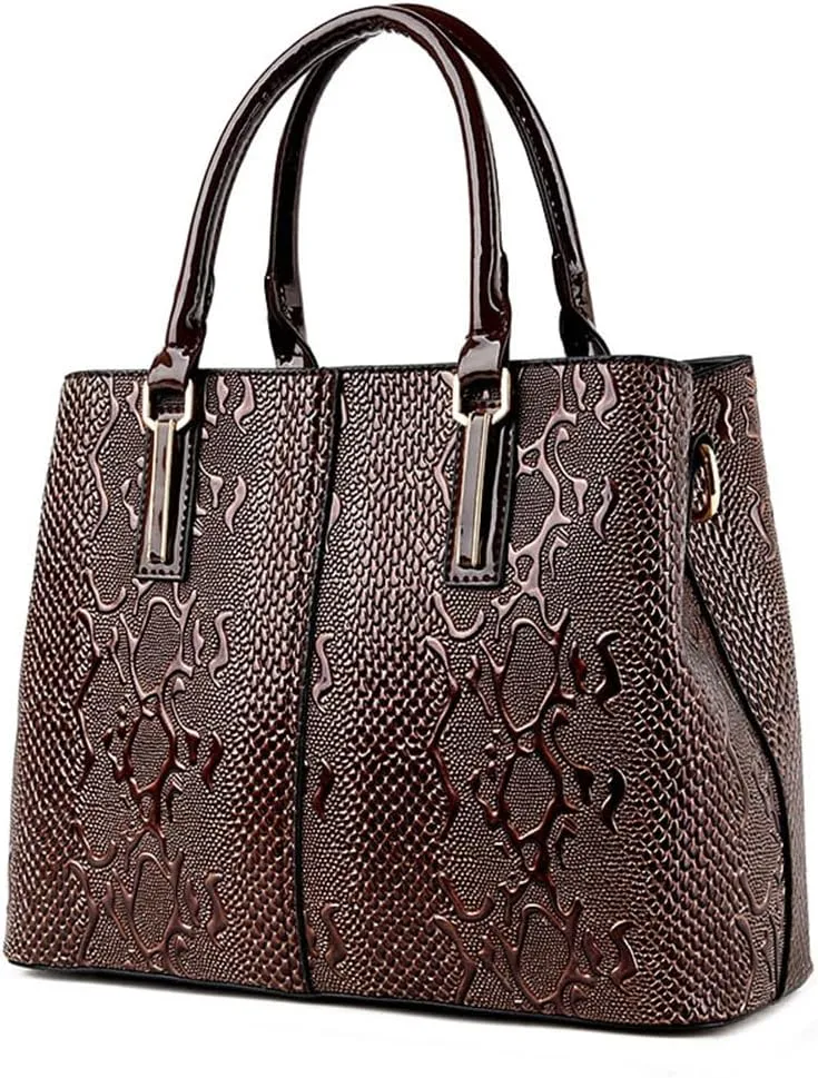 Handbags Wallet for Women Print PU Leather Shoulder Bag Fashion Top-handle Satchel Work Crossbody Purse