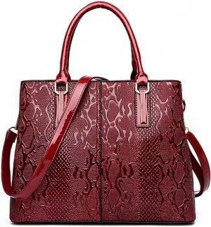 Handbags Wallet for Women Print PU Leather Shoulder Bag Fashion Top-handle Satchel Work Crossbody Purse
