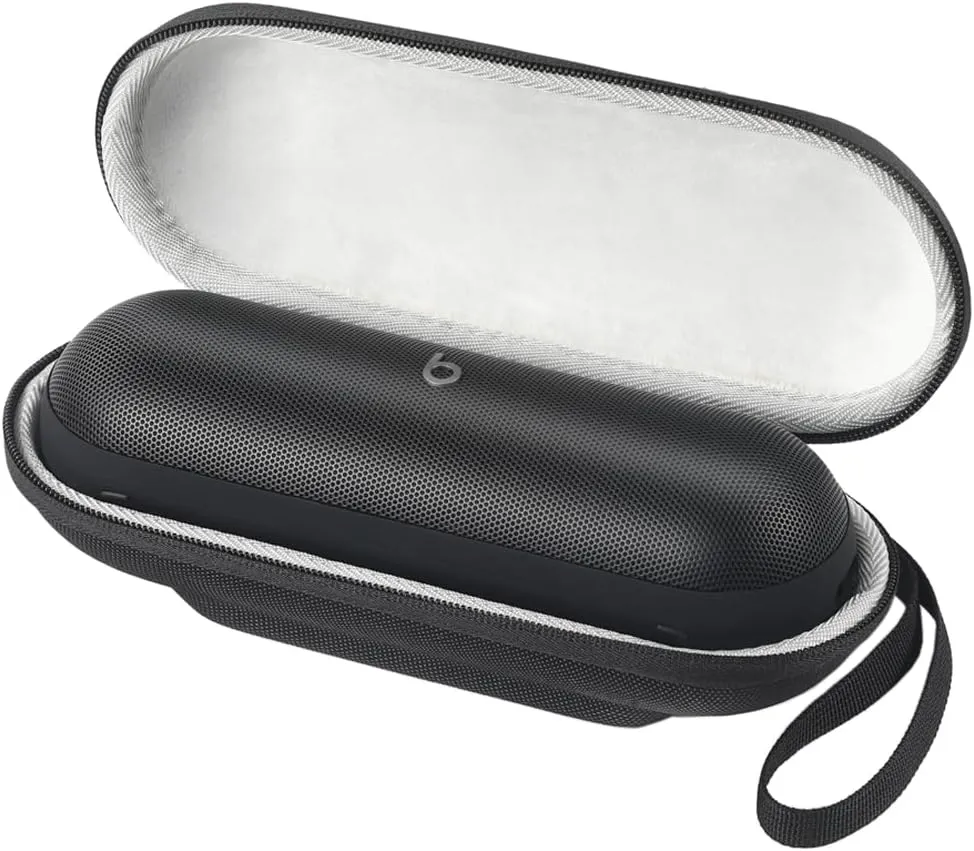 Hard Carrying Case Travel Bag Compatible with Beats Pill Wireless Bluetooth Speaker (Black)