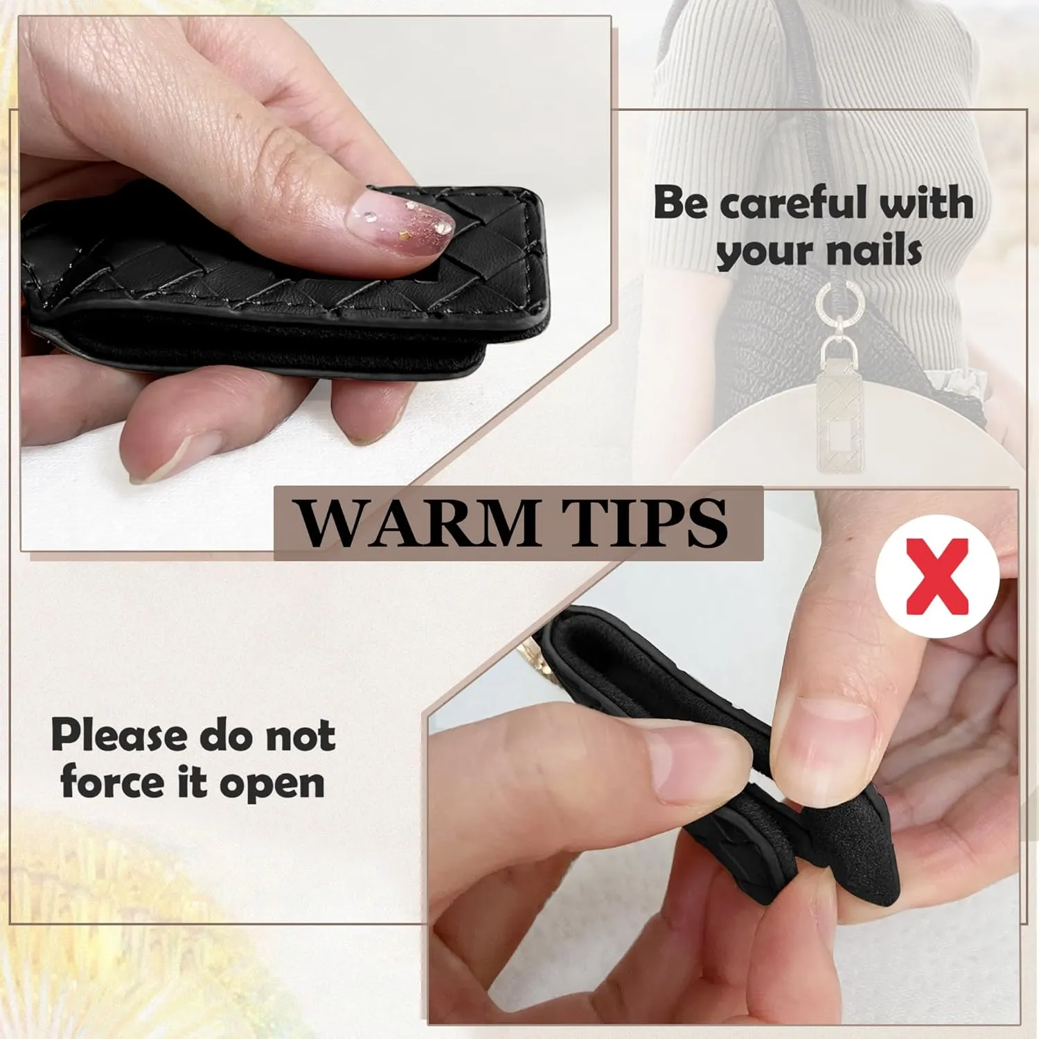 Hat Clip for Travel Backpack Luggage PU Leather Elastic Non-Magnetic Cowboy Hat Holder Men's Sun Hats Accessories