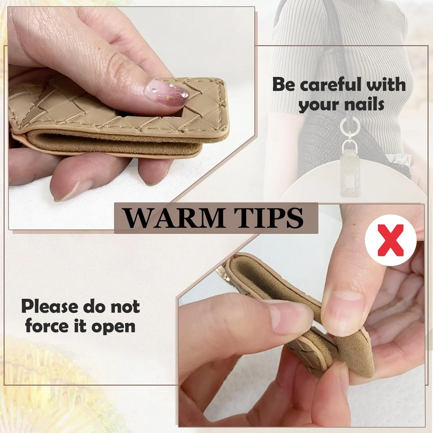 Hat Clip for Travel Backpack Luggage PU Leather Elastic Non-Magnetic Cowboy Hat Holder Men's Sun Hats Accessories