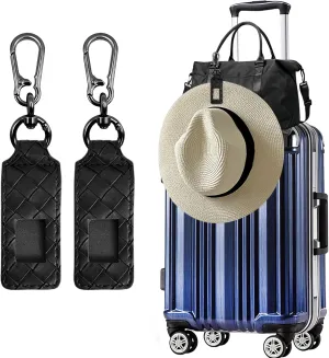 Hat Clip for Travel Backpack Luggage PU Leather Elastic Non-Magnetic Cowboy Hat Holder Men's Sun Hats Accessories