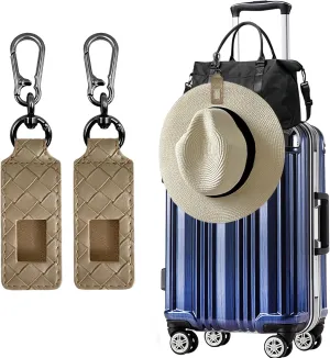 Hat Clip for Travel Backpack Luggage PU Leather Elastic Non-Magnetic Cowboy Hat Holder Men's Sun Hats Accessories