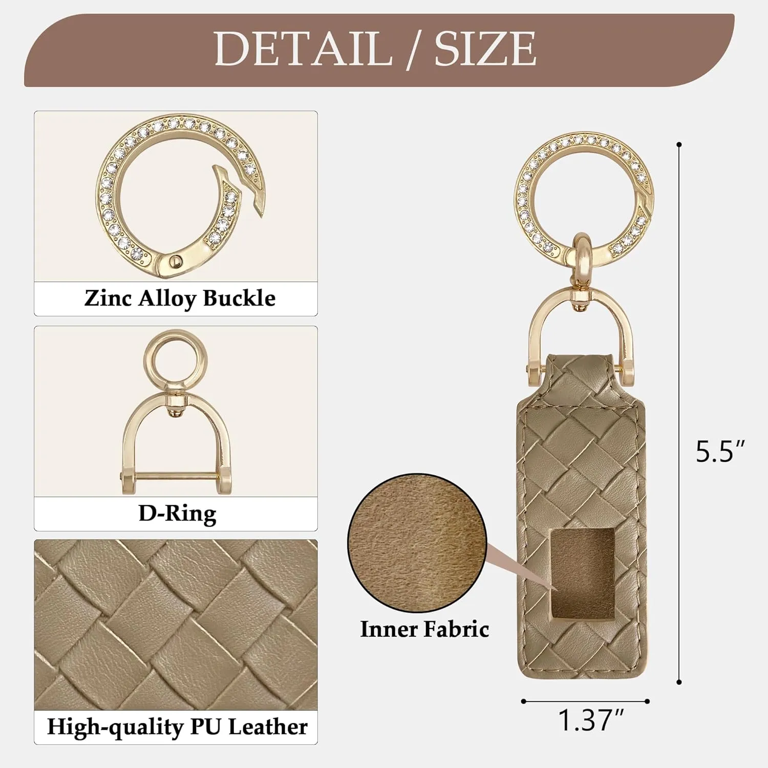 Hat Clip for Travel on Bag Backpack Luggage Fashion PU Leather Non-Magnetic Elastic Hats Holder Sun Cap Accessories