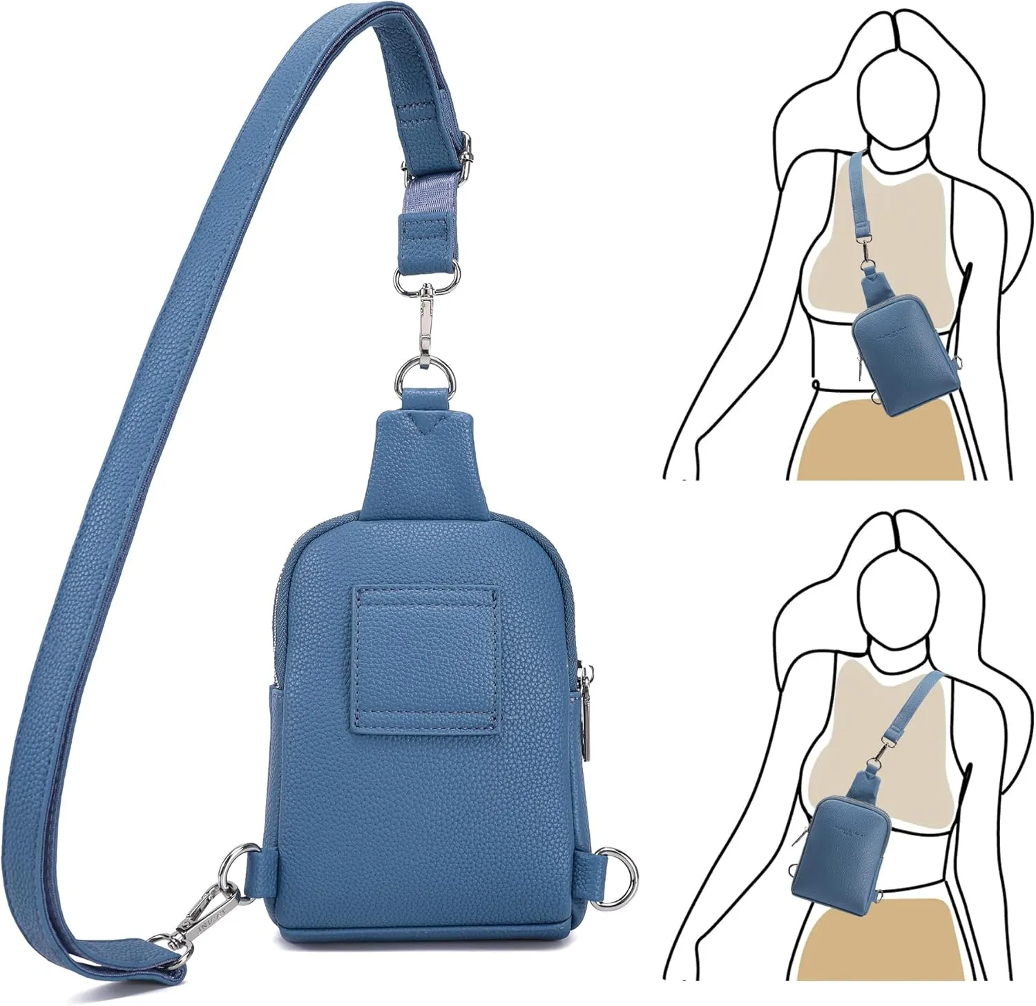 Haytijoe Small Crossbody Sling Bag for Women Travel Purses Anti Theft Cross Body Bag for Woman Fanny Packs