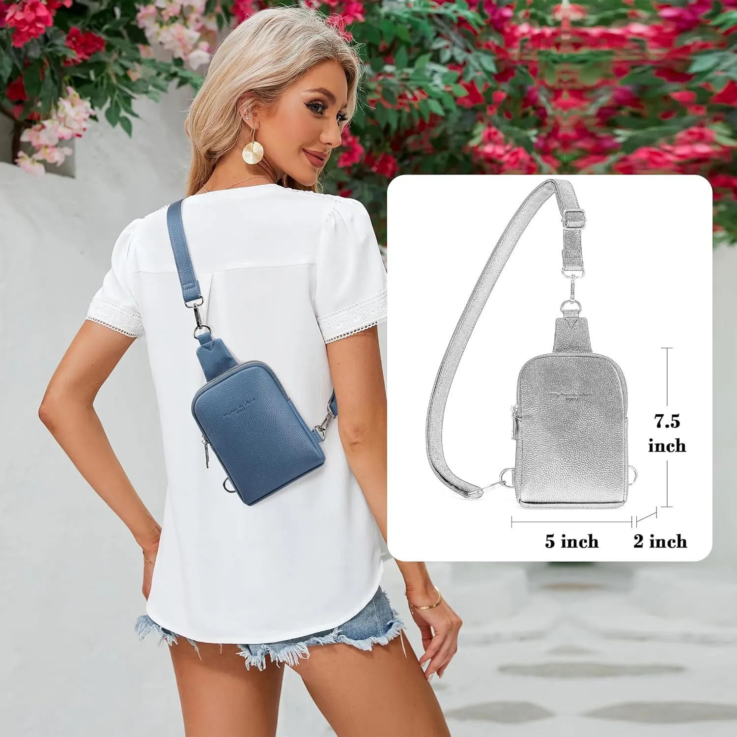 Haytijoe Small Crossbody Sling Bag for Women Travel Purses Anti Theft Cross Body Bag for Woman Fanny Packs