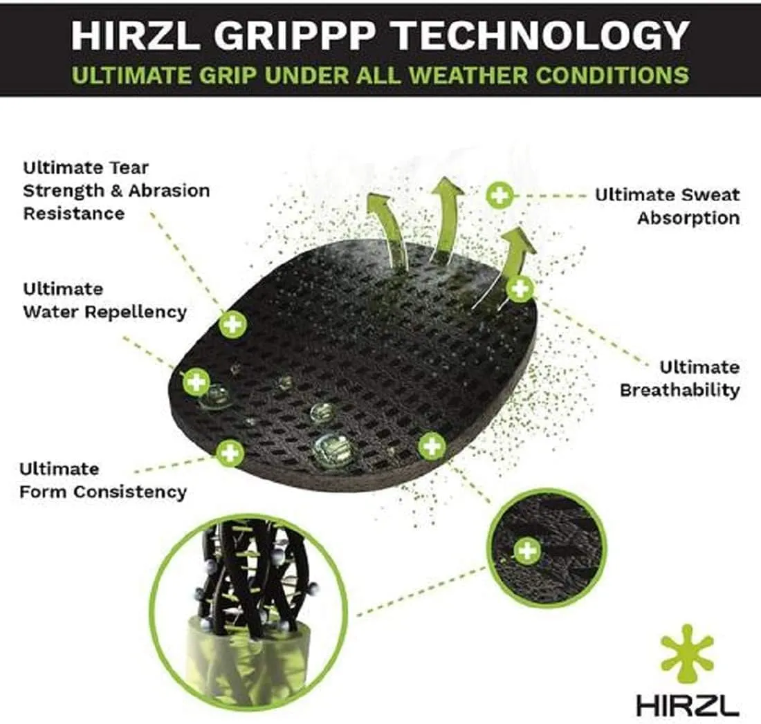 HIRZL Grippp Force FF Full Finger Shooting Gloves, Multi Sports Outdoor, Push/Pull Control, Patented, Ultimate Grip in Dry, Damp, or Wet Conditions, Tear Resistance, Breathability & Sweat Absorption