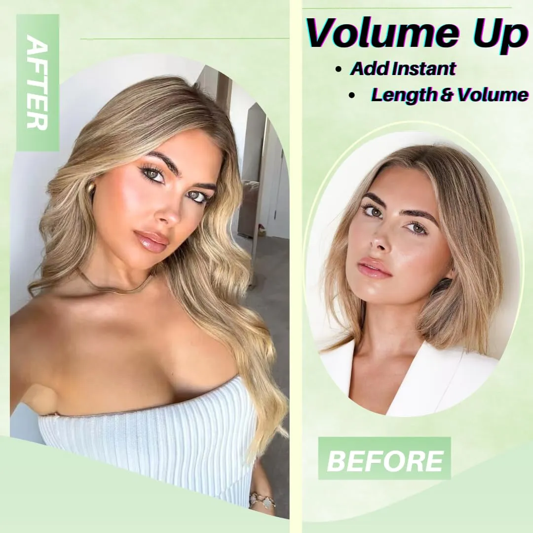 Honey Blonde Tape in Hair Extensions Real Human Hair for Women Invisible Edge Human Hair Straight Tape in Extensions