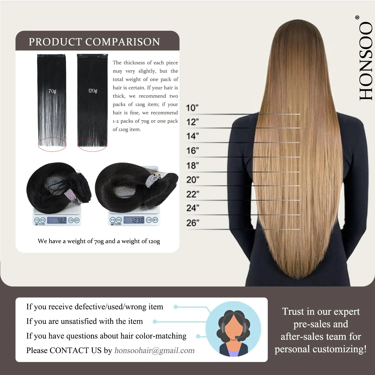 Honsoo Black Clip in Hair Extensions Real Human Hair Natural Black 70g 7pcs 15Inch Straight Real Clip in Natural Hair Extensions For Black Women