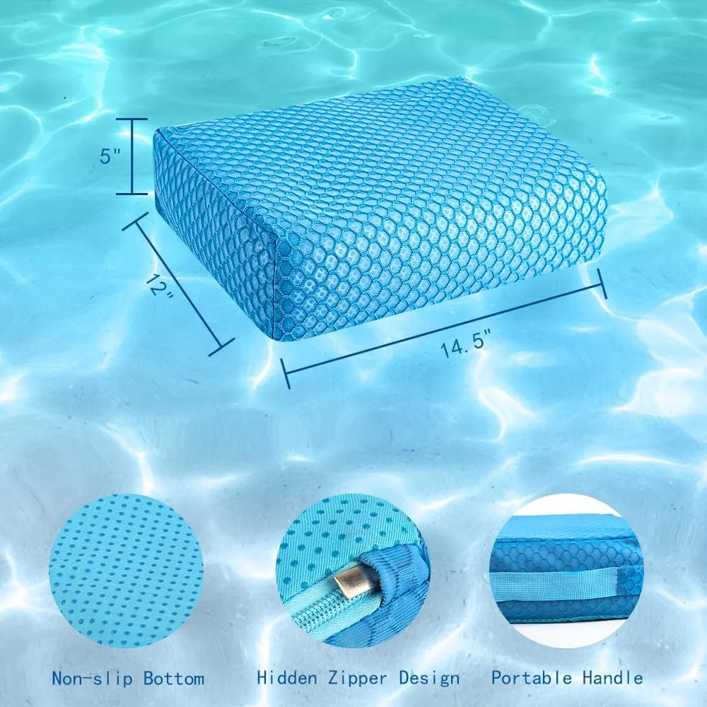 Hot Tub Booster Seat, Weighted Spa Seat for Adults Quick Dry with Non Slip Micro Dot Bottom, Portable Bathtub Outdoor Hot Tub Cushion Accessories 3D Air Mesh (1 Pack)