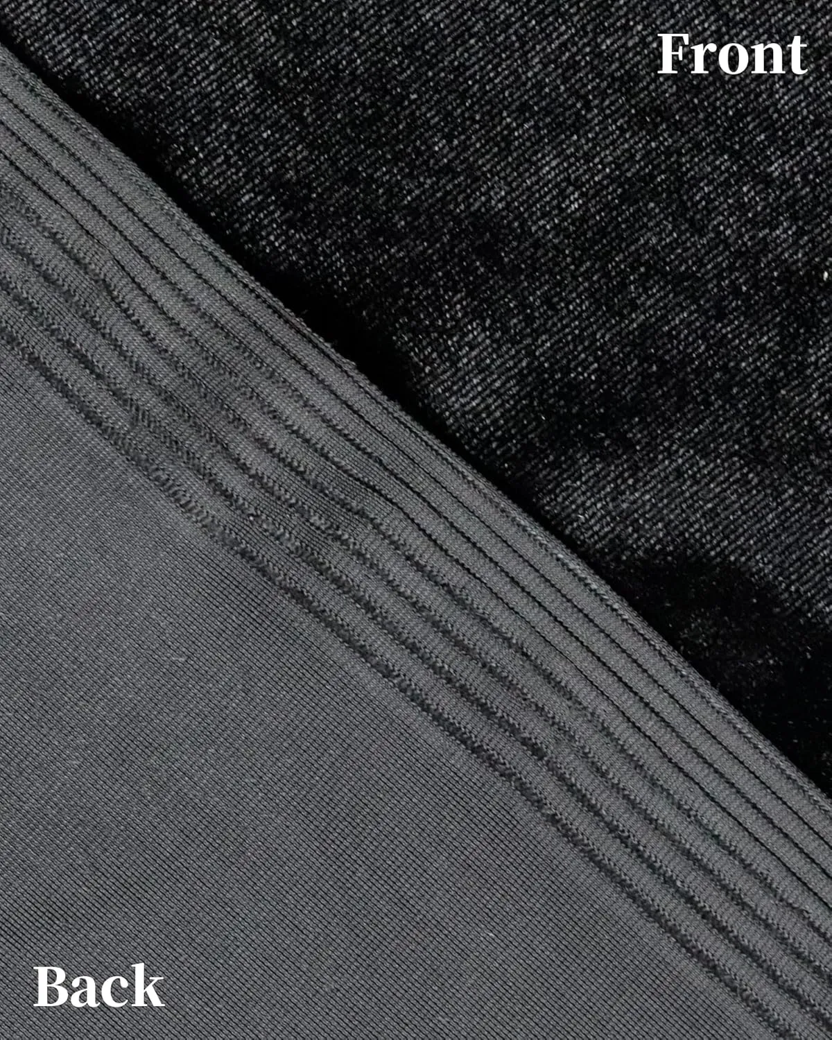HOTGODEN Stretch Velvet Fabric by The Yard: Black 63" Wide 5 Yards 95% Polyester 5% Spandex Velvet Fabric for DIY Sewing, Upholstery, Apparel, Costume, Craft