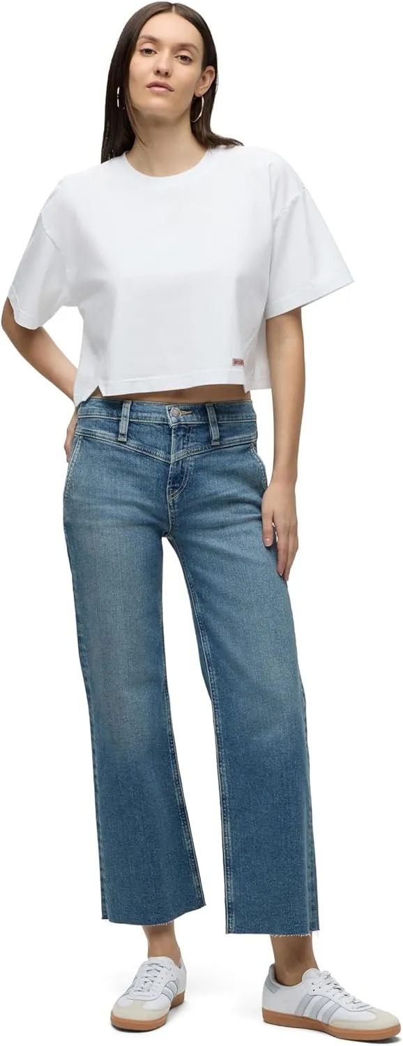 HUDSON Women's Rosie High-Rise Wide Leg Ankle