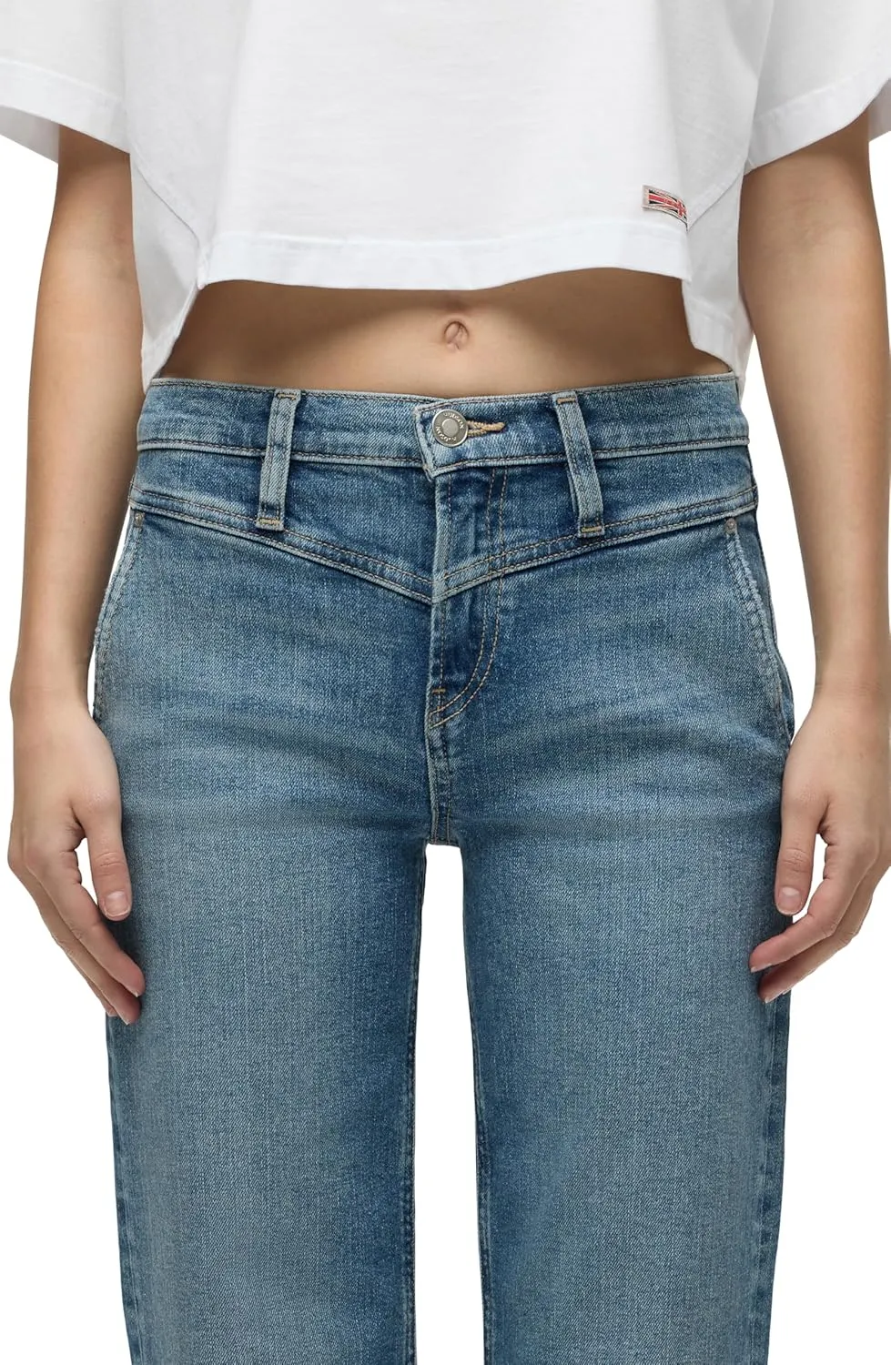 HUDSON Women's Rosie High-Rise Wide Leg Ankle