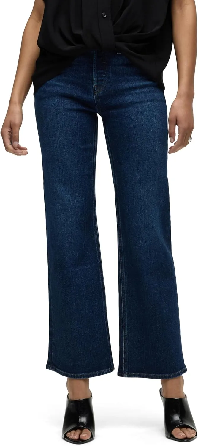 HUDSON Women's Rosie High-Rise Wide Leg Ankle