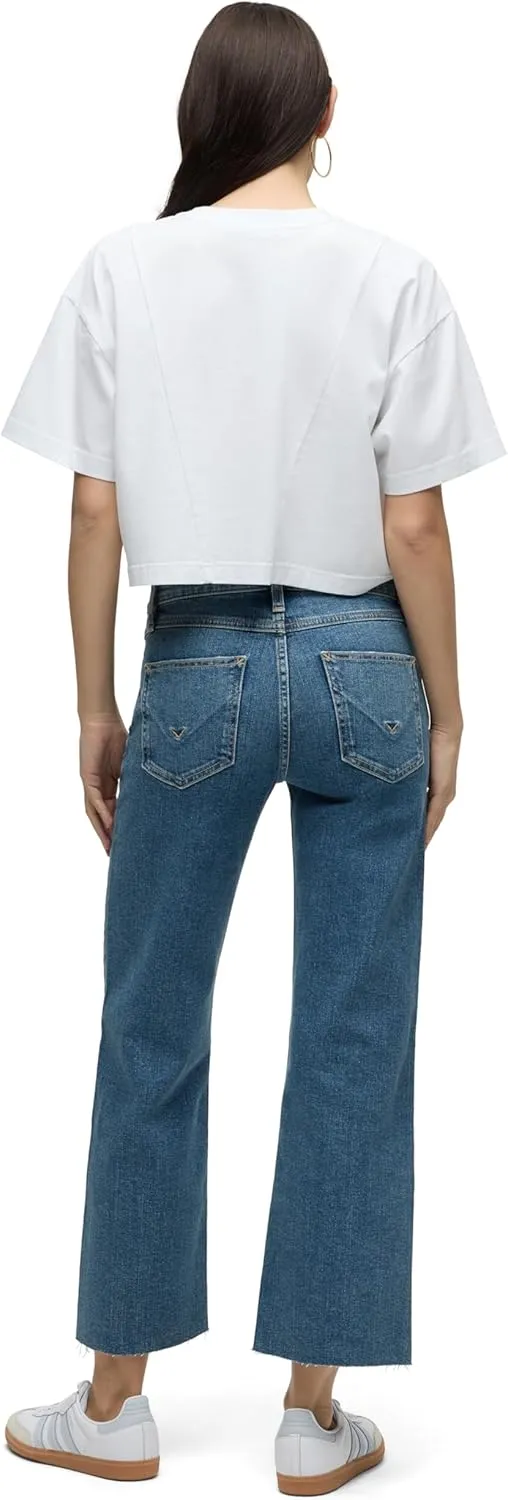 HUDSON Women's Rosie High-Rise Wide Leg Ankle