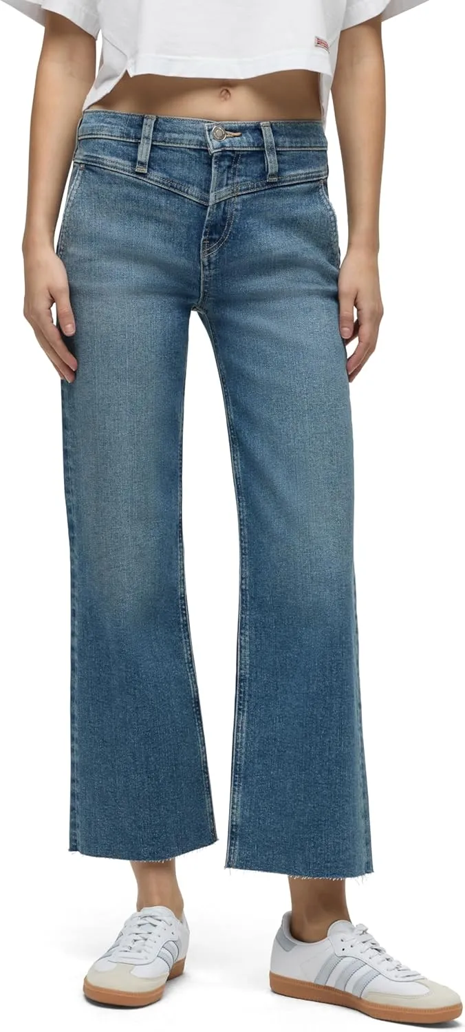 HUDSON Women's Rosie High-Rise Wide Leg Ankle
