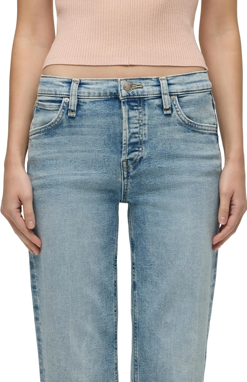 HUDSON Women's Rosie High-Rise Wide Leg Ankle