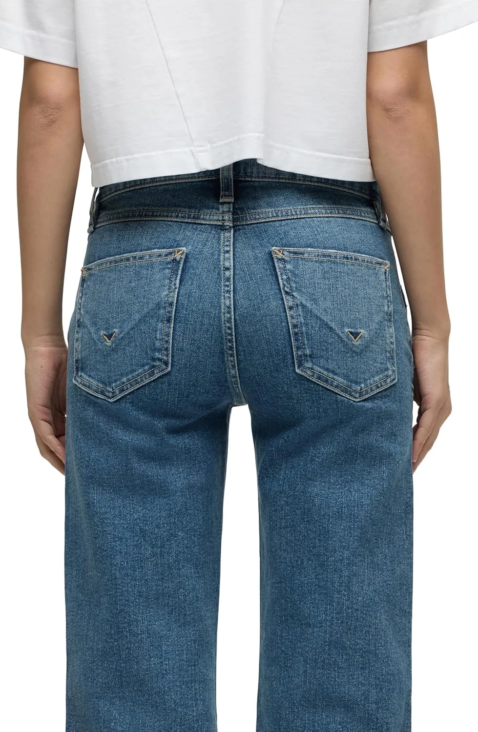 HUDSON Women's Rosie High-Rise Wide Leg Ankle