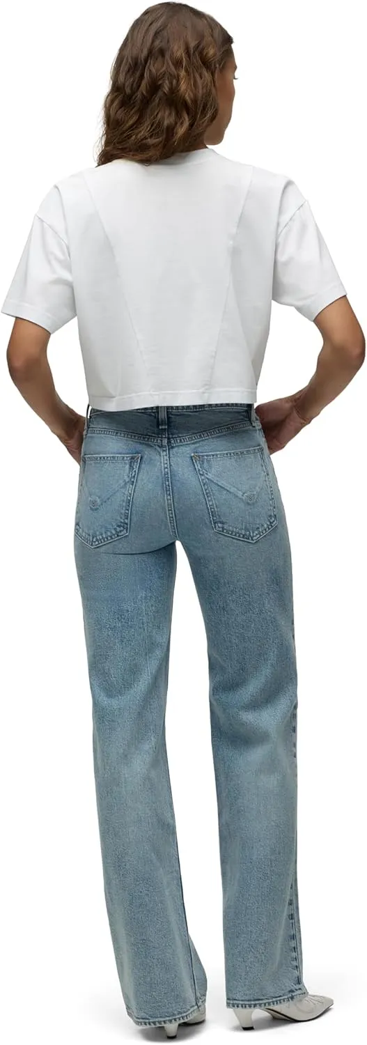 HUDSON Women's Rosie High-Rise Wide Leg Jean
