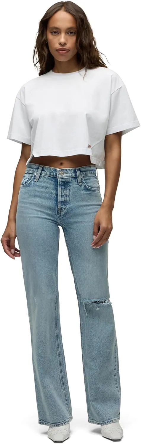 HUDSON Women's Rosie High-Rise Wide Leg Jean