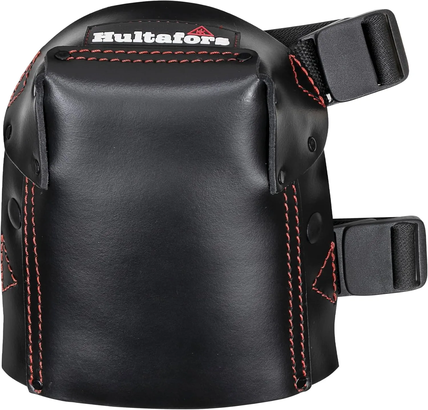 Hultafors Work Gear HT5213 Heavy-Duty Riveted Gel Leather Kneepads for Work with Thick Layered Gel Cushion, High Density Closed-Cell Foam and Neoprene Padding, Slip-in-Clip Buckle Fastener