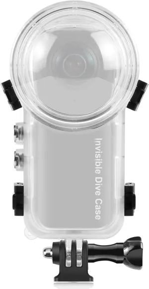 Invisible Dive Housing Case for insta360 X3, 50m/164ft Waterproof Case Protective Underwater Dive Shell with Bracket Accessories