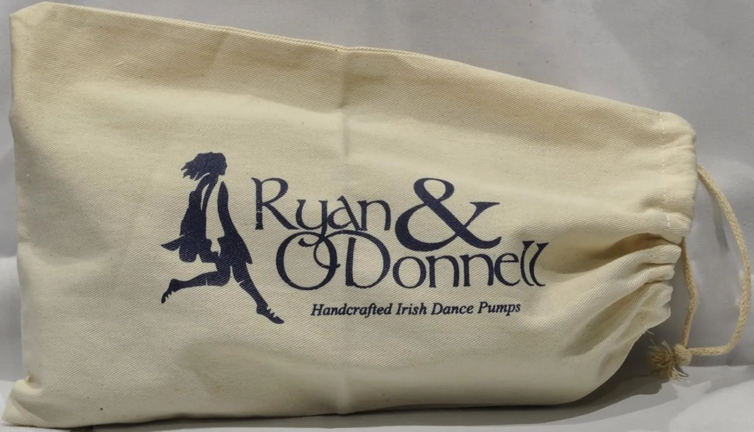 Irish Dance Pumps - ghillie's - Soft - Light Shoes with Diamond Print Black Leather and Suede Soles with - Free - Cotton Bag