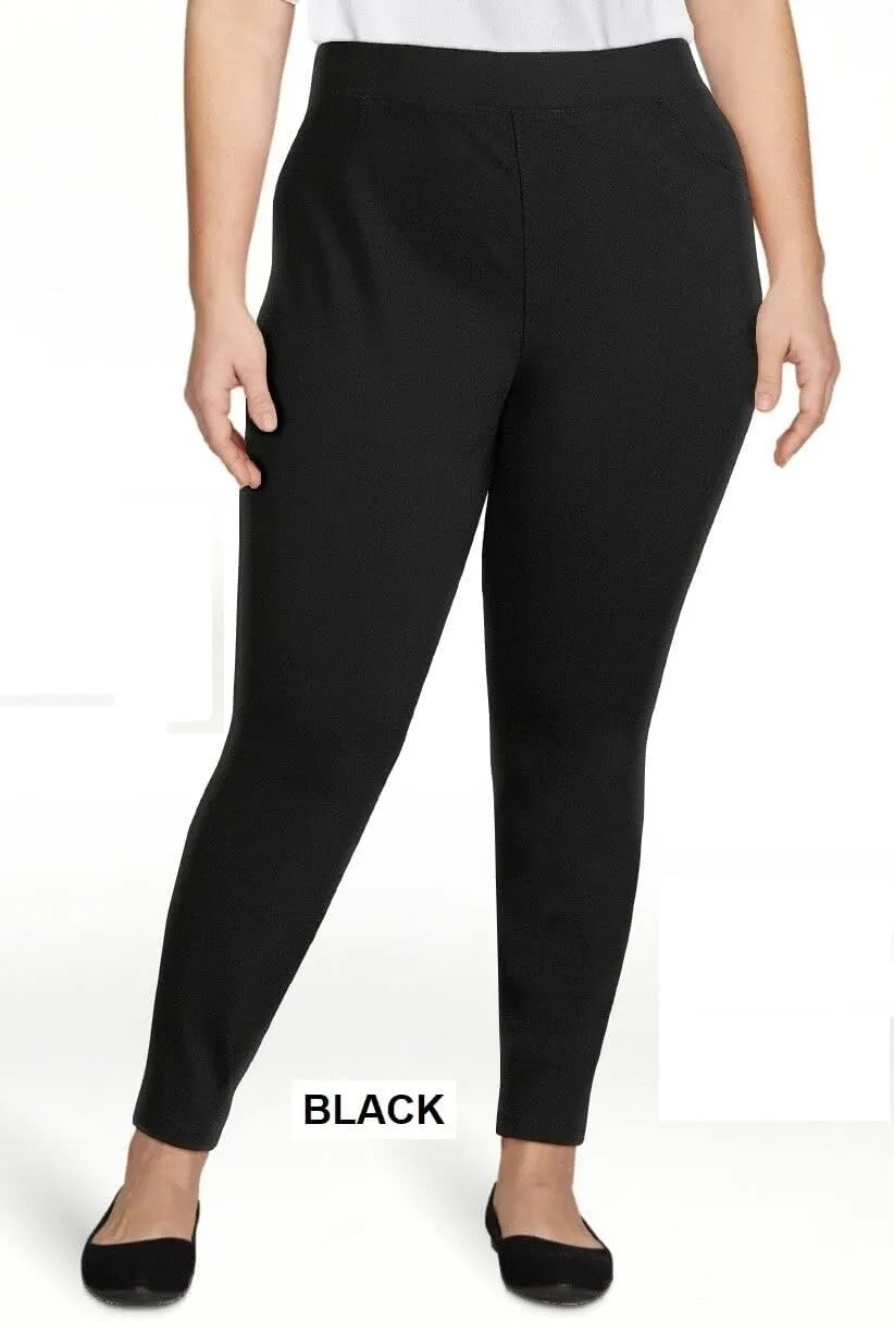 Jack David Women's Plus Size Blue/Black Curvy Stretch Flap Pocket Skinny/Bootcut/Cargo Denim Jeans Pants