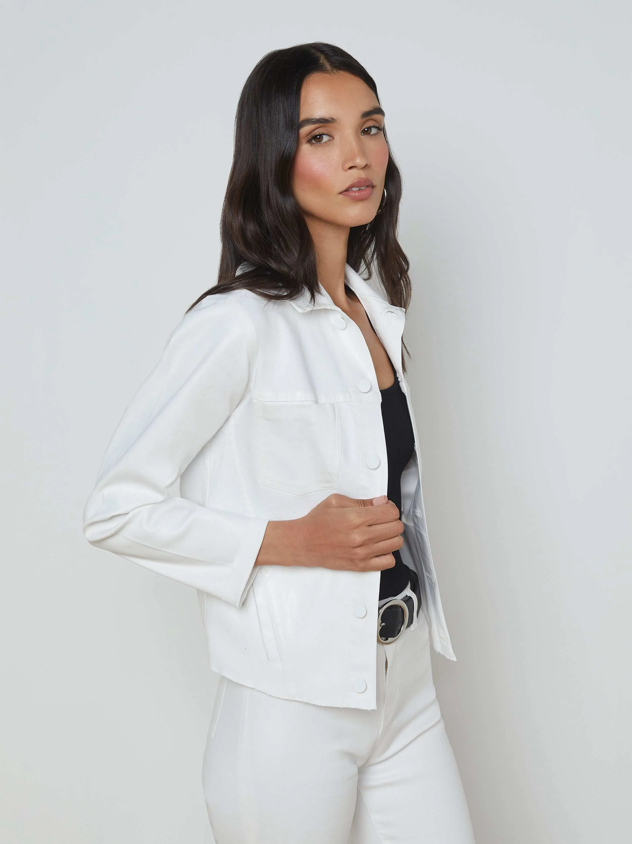 Janelle Coated Denim Jacket