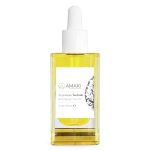 Japanese Tsubaki Oil - Best Face Moisturizer for Women. Face Oil for Gua Sha, Anti Aging, Hydrating Face Moisturizer and more! Facial Moisturizer for Women Anti Aging by Amaki (50ml)